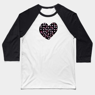 Hearts in Heart Baseball T-Shirt